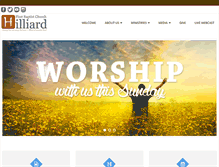 Tablet Screenshot of firstbaptisthilliard.com